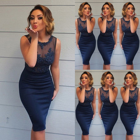Solid color lace pencil skirt - ROUTINE FASHION
